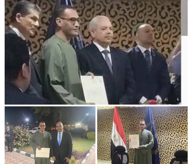 تهنئة العمده المثالي بمحافظة قنا