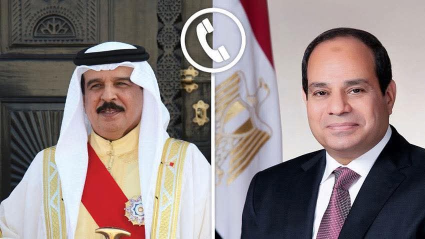 الرئيس السيسى يجرى أتصالا هاتفيا بالعاهل البحرين الملك 