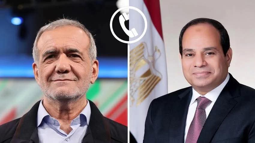 الرئيس السيسى يجرى أتصالا هاتفيا بالرئيس الإيراني 