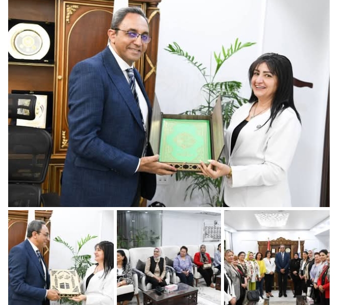 محافظ قنا يستقبل وفدًا من رائدات العمل التنموي لتقديم التهاني بعيد الأضحى المبارك