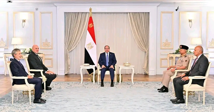 الرئيس السيسى يستقبل وزير الدفاع الإيطالي 