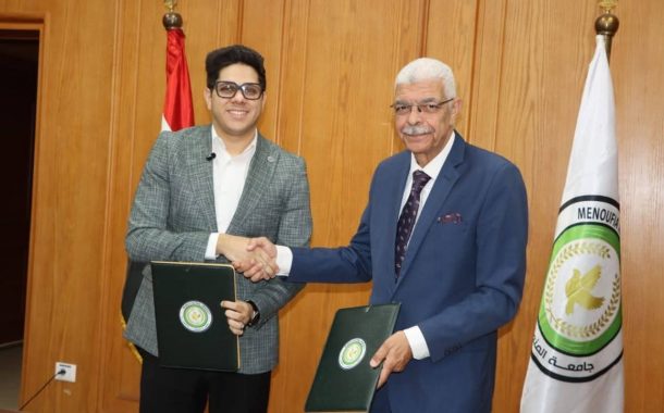 رئيس جامعة المنوفية يوقع بروتوكول تعاون مع شركة CEB لتعزيز التعاون الأكاديمي والتدريب التطبيقي لطلاب العلوم الصحية التطبيقية بجامعة المنوفية الأهلية