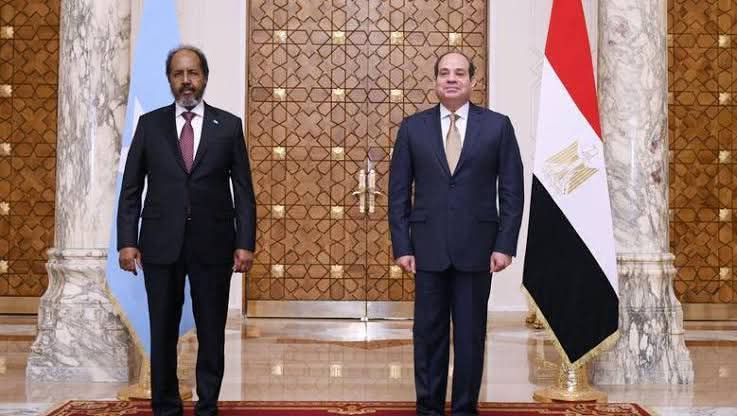 الرئيس السيسى يستقبل الرئيس الصومالي 