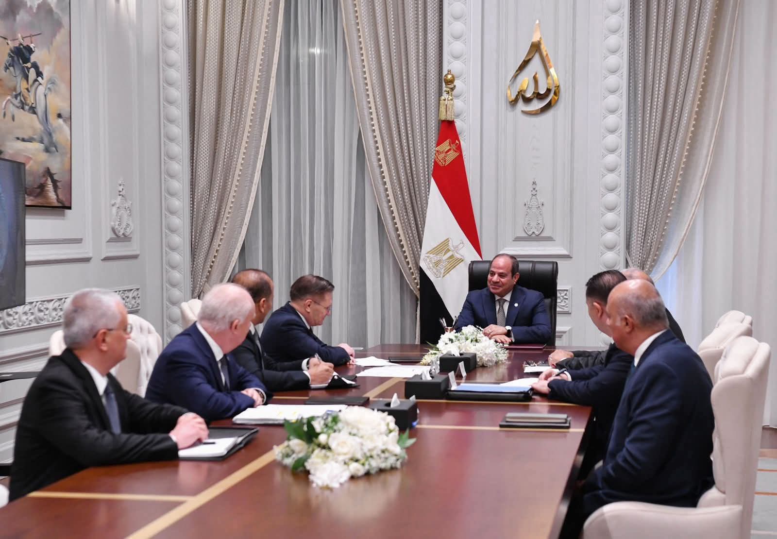 الرئيس السيسى يستقبل المدير العام لهيئة الدولة للطاقة النووية الروسية