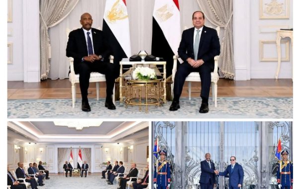 الرئيس السيسى يستقبل الفريق البرهان رئيس مجلس السيادة السودانى