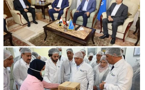 وزير النقل والصناعة في المنطقة الصناعية بمدينة قويسنا بمحافظة المنوفية