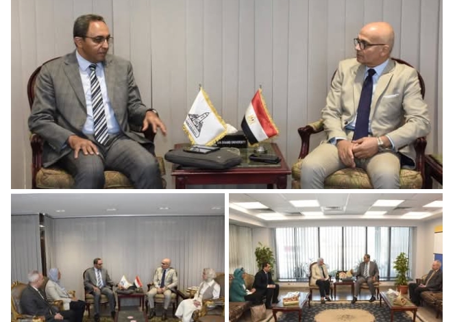 رئيس جامعة عين شمس يستقبل محافظ قنا لبحث سبل التعاون