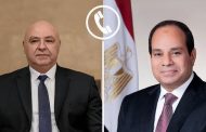 الرئيس السيسى يتلقى اتصالاً هاتفياً من الرئيس اللبناني 