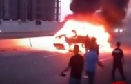 مصرع 4 أشخاص وإصابة آخر بحروق في انقلاب سيارة واشتعالها على طريق مطروح