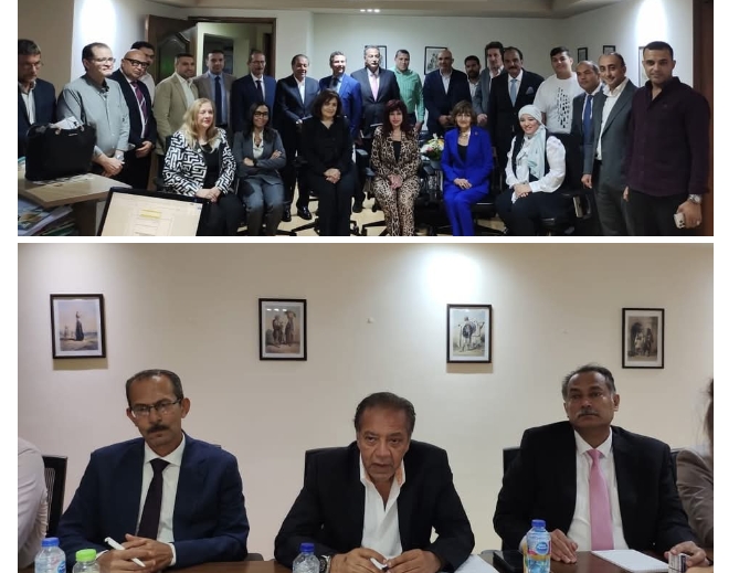 لجنة التعاون الإفريقي باتحاد الصناعات تستضيف السفير المصري لدى جمهورية غينيا وغينيا بيساو وسفيرة مصر لدي زيمبابوي لبحث فرص التعاون الصناعي