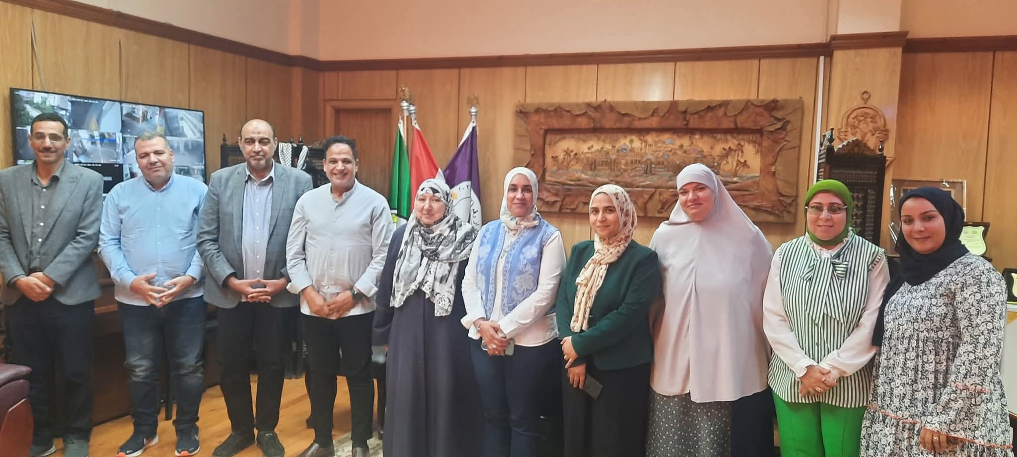 زياره فريق مركز ضمان الجوده لكليه التربيه النوعيه جامعه المنوفيه
