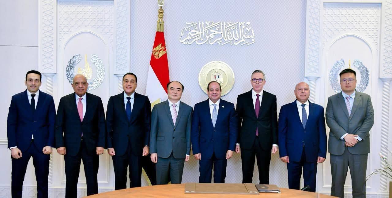 الرئيس السيسى يستقبل رئيس شركة 