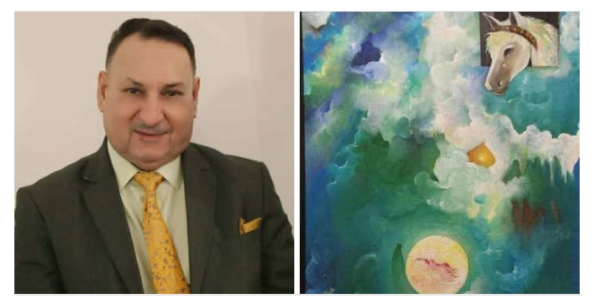 زرع بذرة فنية ستصبح غابة من الابداع ألعالمي... نافع يجعل فضاء اللوحة ممسرحا ومتحركا