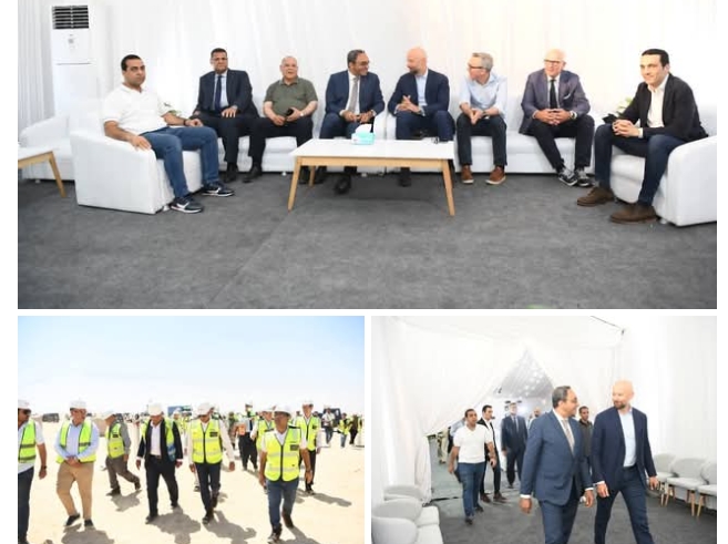 مصر للالومنيوم والقابضة والسفير النرويجي يتفقدان مشروع 