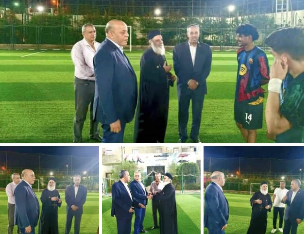 وكيل وزارة الشباب والرياضة بقنا يتفقد ملاعب نادي كنيسة البطرسية .