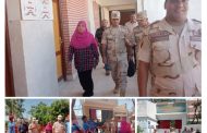 مساعد الحاكم العسكري بقنا فى زيارة لمدرسة الوقف الثانوية الصناعية العسكرية
