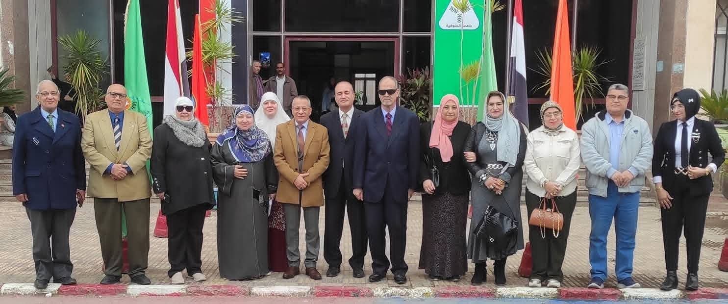 مدير مركز الجوده ونائبه فى زياره لكليه الاقتصاد المنزلى جامعه المنوفيه