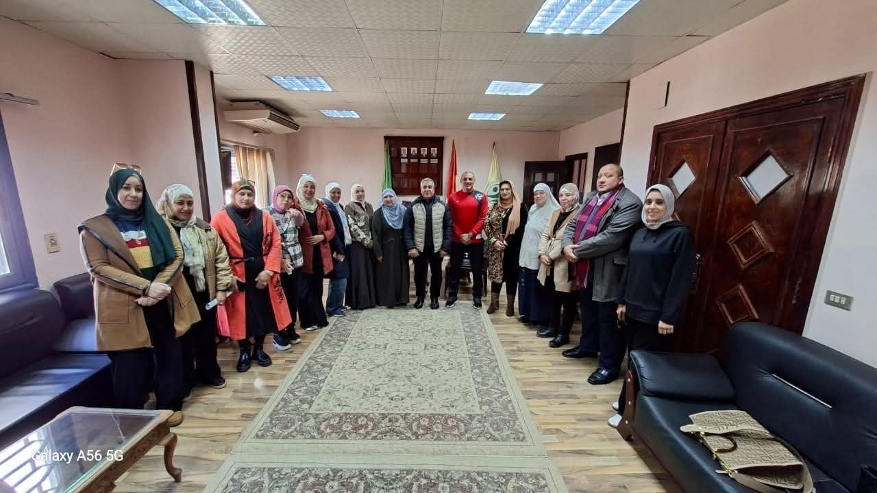 زياره فريق مركز ضمان الجوده لكليه العلوم الرياضية بجامعة المنوفية
