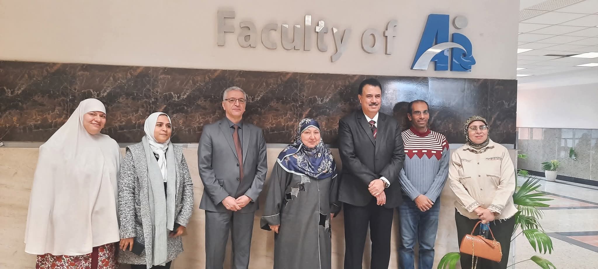 زياره فريق مركز الجوده لكليه الذكاء الاصطناعي بجامعه المنوفية