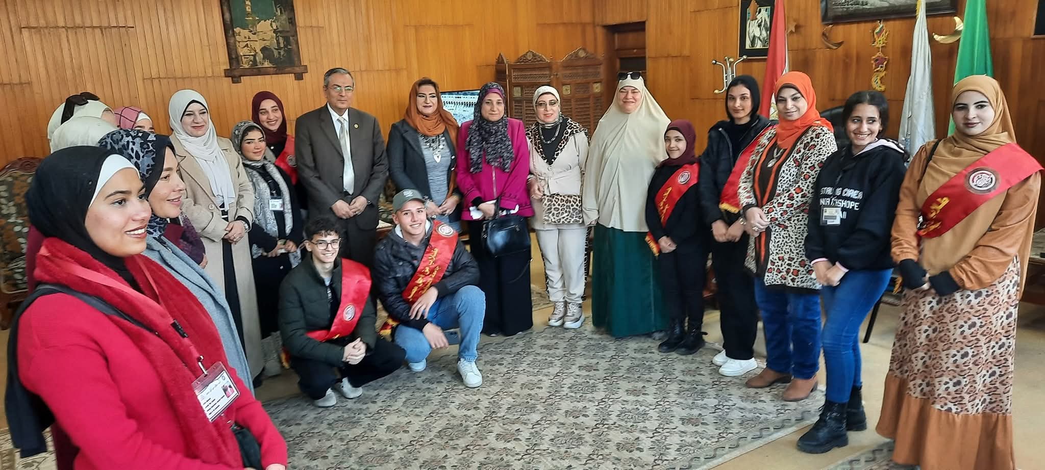 زياره فريق مركزضمان الجوده لتفعيل محاكاه بكليه التربيه جامعه المنوفيه