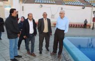 رئيس جامعة المنوفية  يتفقد  المجمع الأوليمبي للرياضات المائية ويتابع تدريبات طلاب كلية علوم الرياضة