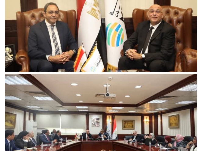 زيارة محافظ قنا ووفد برنامج التنمية المحلية بصعيد مصر لمقر جهاز تنمية المشروعات المتوسطة والصغيرة ومتناهية الصغر