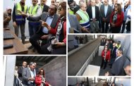 وزيرة التنمية المحلية والقائم بأعمال وزير البيئة ومحافظ قنا يتفقدان مشروع مصنع المعالجة الميكانيكية والبيولوجية