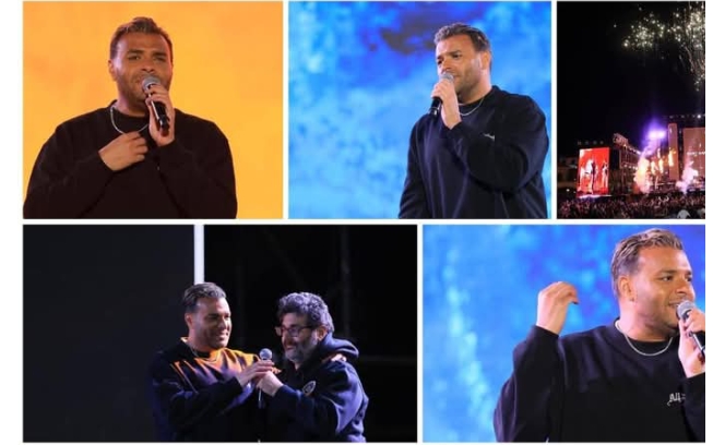 رامي صبري يشعل أجواء «سيليا» بالعاصمة الإدارية في حفل غنائي رغم برودة الطقس