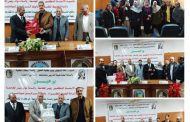 كلية الحقوق بجامعة قنا تكرم اثنين من موظفيها لبلوغهما سن التقاعد