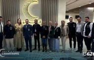 الفنانة العالمية أنجيلينا جولي تزور مستشفى المحور للاطمئنان على مصابى غزة