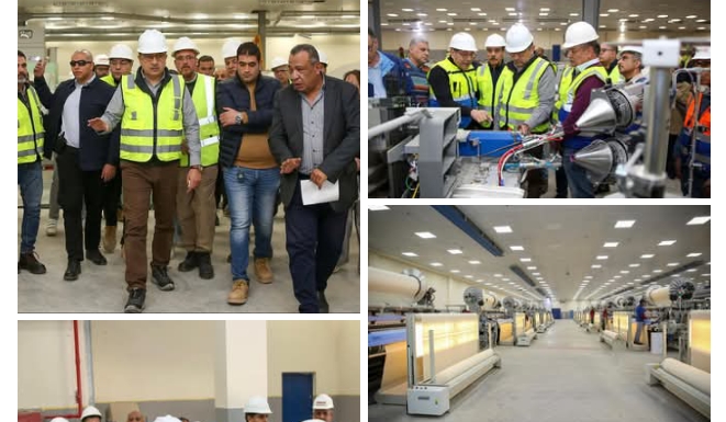 وزير قطاع الأعمال العام في جولة ميدانية بشركة غزل المحلة