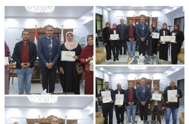 محافظ قنا يكرم فريق منظومة الشكاوى بعد تحقيق استجابة كاملة بنسبة 100%