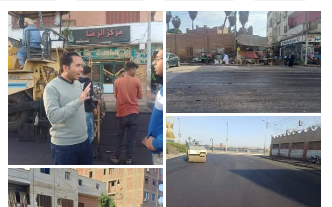محلي نجع حمادي.. نواب رئيس المركز يتابعون استمرار أعمال الرصف بالمدينة