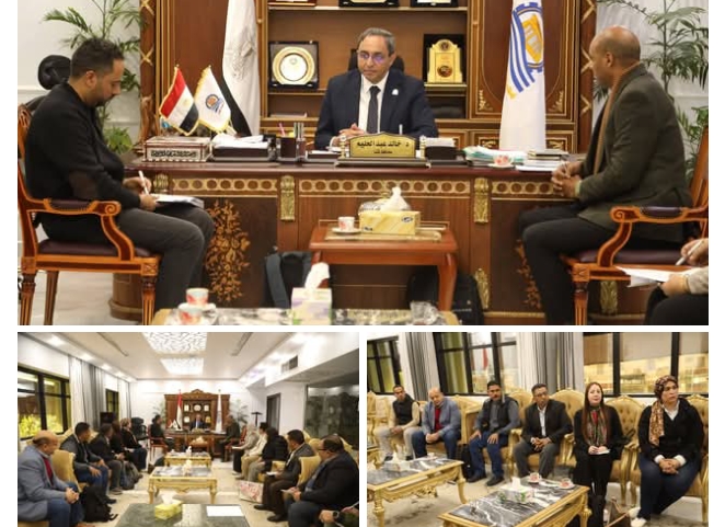 محافظ قنا يستقبل وفد من 