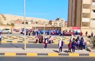 جرس إنذار قبل وقوع كارثة أمام مدرسة محمد بغدادى بشارع الحجاز فى الغردقة