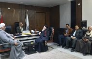 القمص بطرس زكريا والوفد المرافق له في زيارة لتهنئة وكيل وزارة التربية والتعليم بقنا