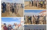 قائد المنطقة الغربية العسكرية يتفقد مشروعات الصرف الصحي بقوص ضمن المبادرة الرئاسية «حياة كريمة»