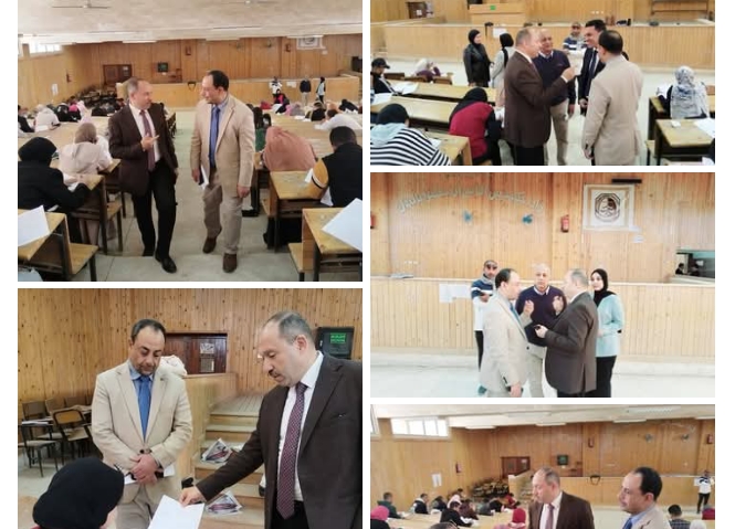 نائب رئيس جامعة قنا يتفقد امتحانات الدراسات العليا بكلية الحقوق