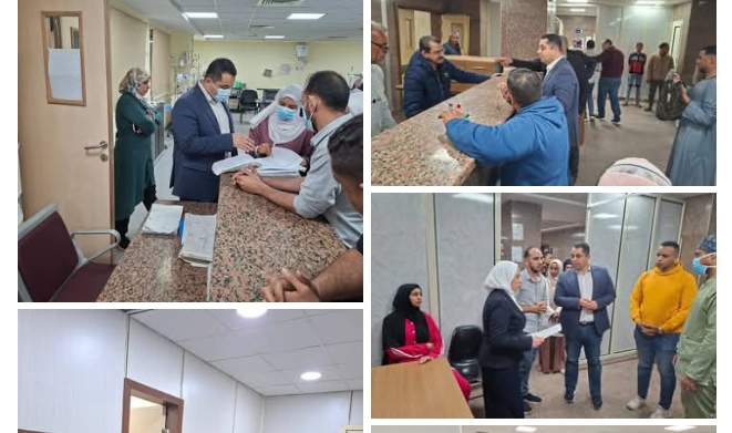 وكيل وزارة الصحة بقنا يتفقد مستشفى نجع حمادي العام لمتابعة جودة الخدمات الطبية