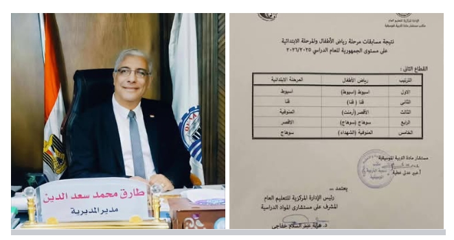 تعليم قنا يحصل على المركز الثاني في مسابقة التربية الموسيقية ورياض الاطفال بوزارة التربية والتعليم الفني