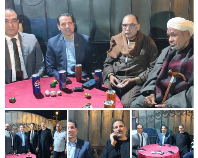 ‏نائب الشيوخ عن قنا يحضر حفل خطوبة الصحفي مصطفى عبد الله