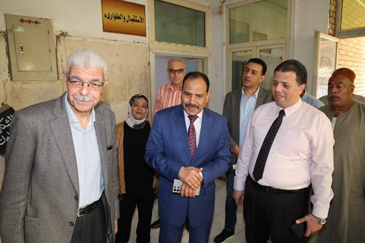 رئيس جامعة المنوفية يتفقد مستشفى الطلبة للاطمئنان على جودة الخدمات الطبية المقدمة للطلاب