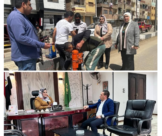 النائب سيد عبد الجليل يتدخل لبدء أعمال رصف طريق 