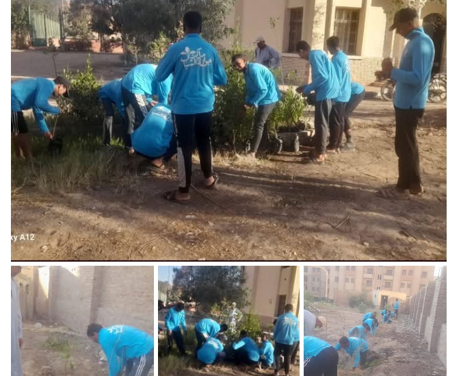 مركز شباب الوقف يطلق معسكر تشجير ضمن مبادرة 100 مليون شجرة بحاجر الجبل