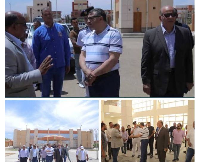 محافظ قنا يجري جولة بمدينة قنا الجديدة لتفقد مجمع المواقف والمزلقان