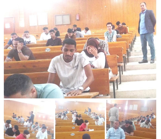 انتظام امتحان اللغة الفرنسية التكميلي لطلاب كلية الحقوق بجامعة قنا