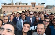 رئيس جامعة المنوفية يشهد فعالية فلكية لرصد البقع الشمسية بكلية العلوم