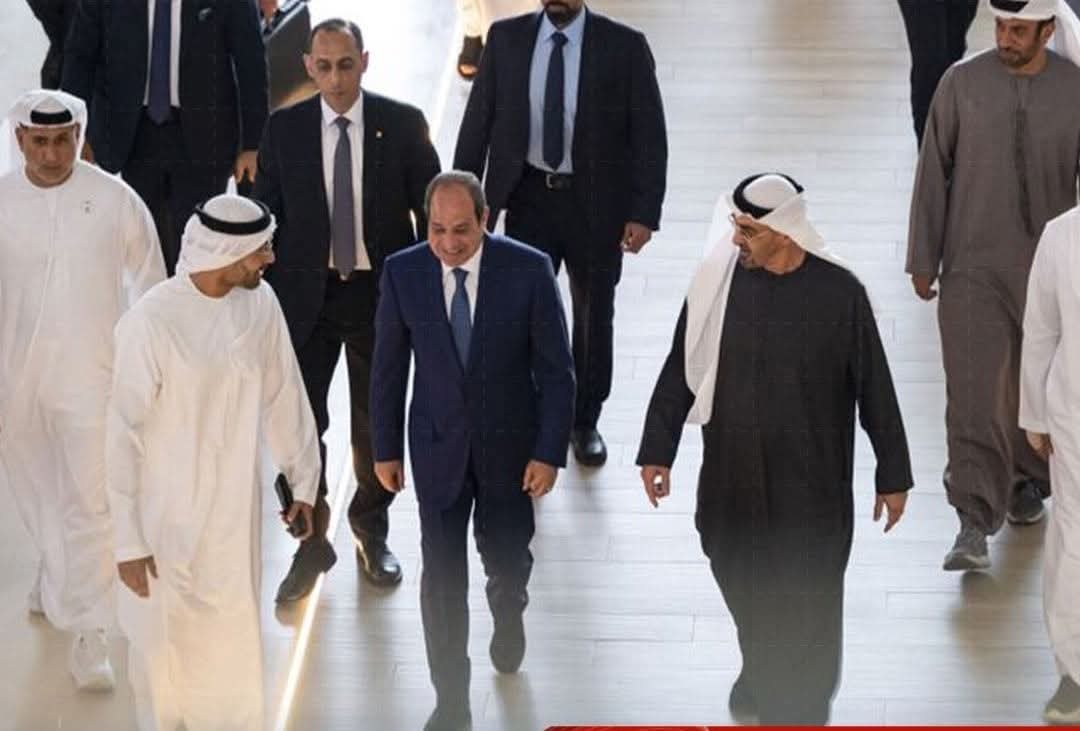 السيسى وبن زايد يتفقدان المقاتلات المصرية فى الإمارات ورسائل قوة  واستعداد كامل