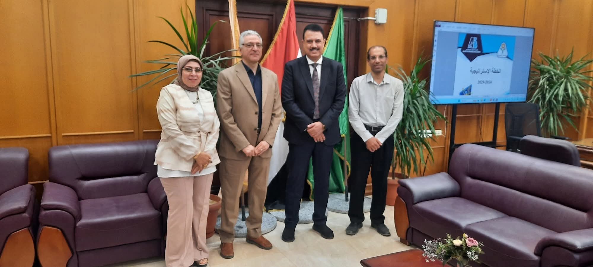 نائب مدير مركز ضمان الجوده فى زياره لكليه الذكاء الإصطناعي بجامعة المنوفية