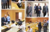 نائب رئيس جامعة قنا يتفقد أعمال امتحانات الفصل الدراسي الثاني بكلية الحقوق